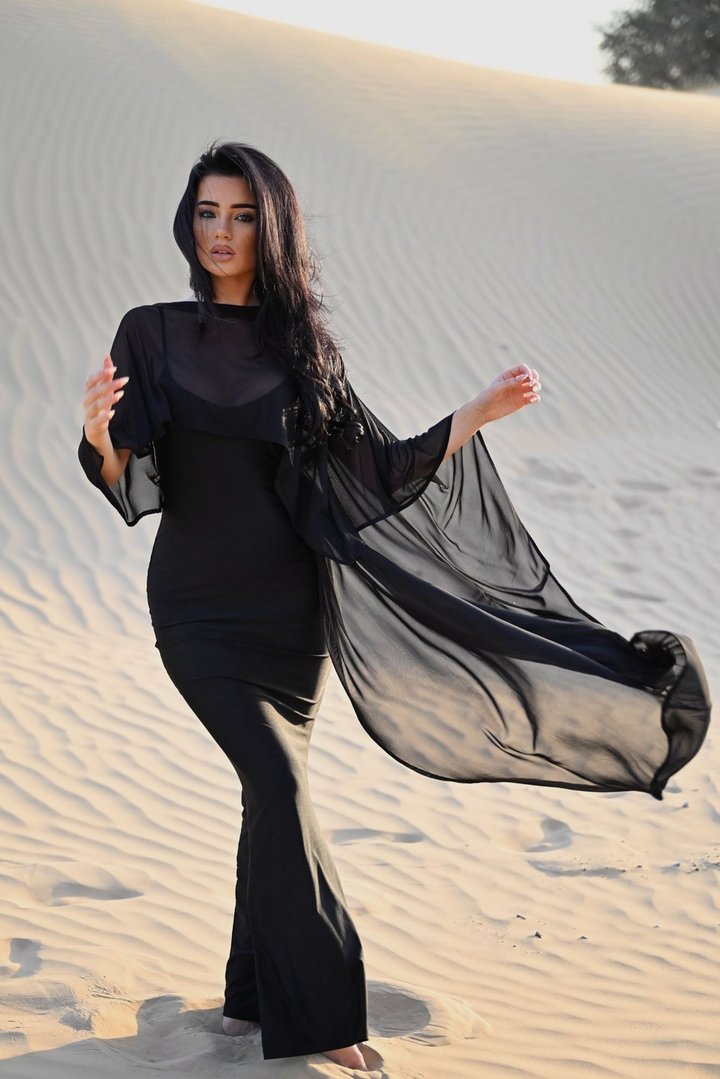 Staying True Satin Maxi Dress - Black