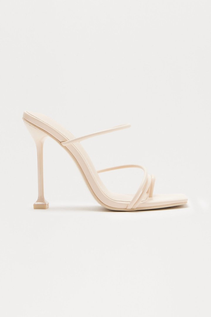 Get Over It Heeled Mules - Off White