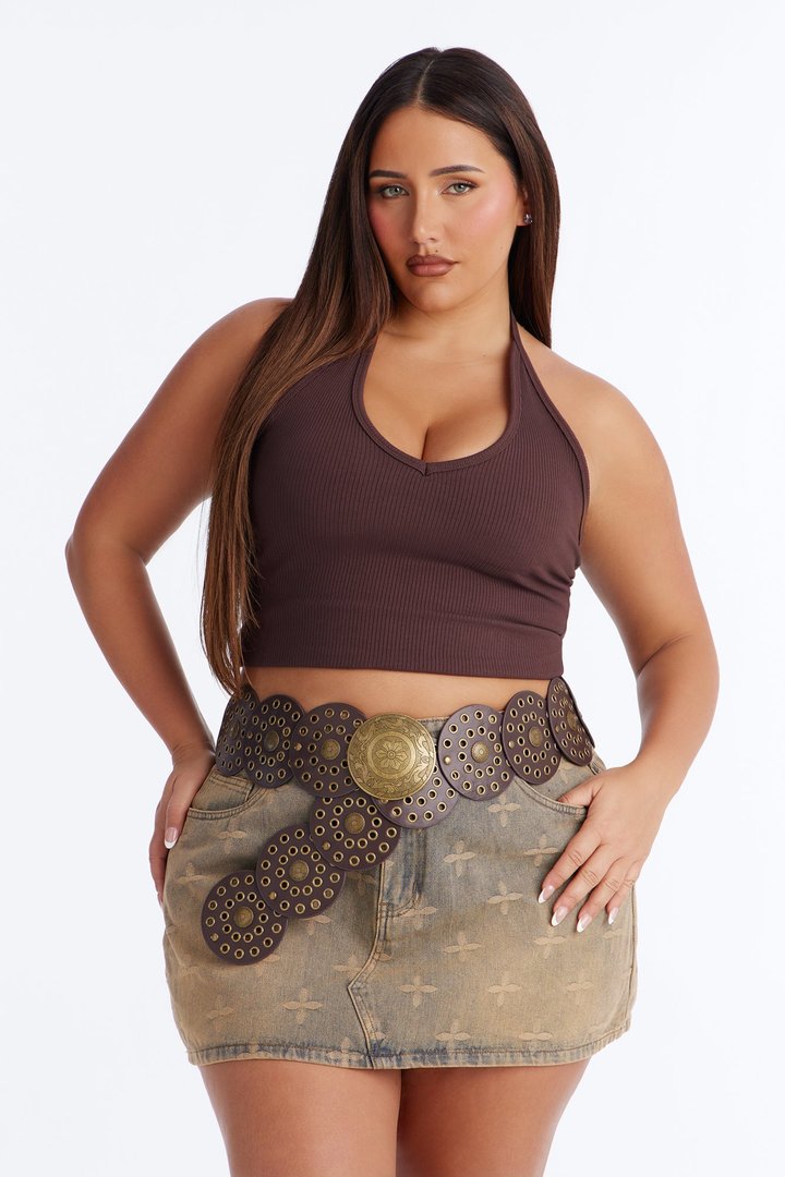Boho Babe Belt - Brown