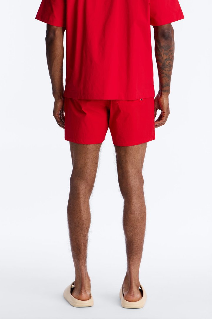 Montez Stretch Swim Trunk 6″ - Brick Red