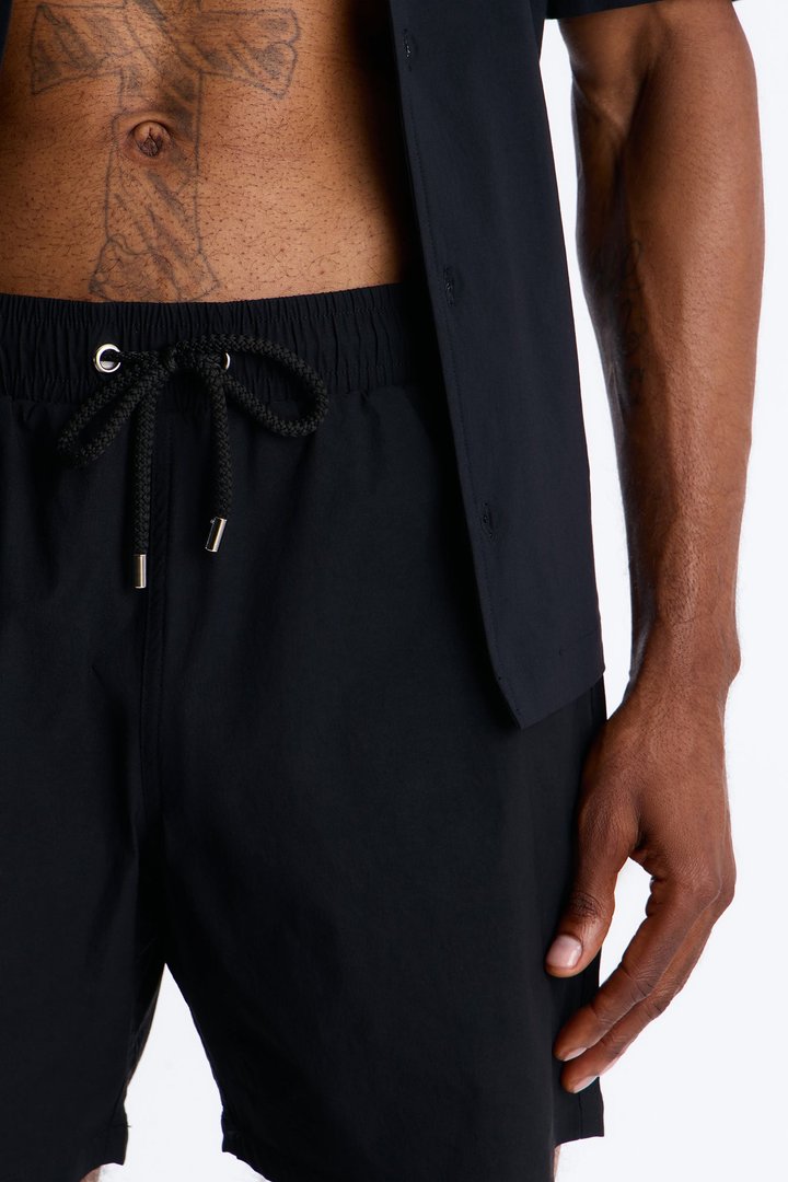Montez Stretch Swim Trunk 7″ - Black