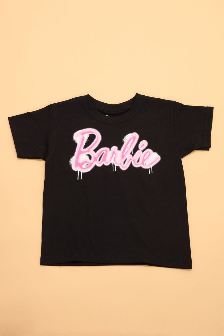 Mini Barbie Graffiti Tee - Black