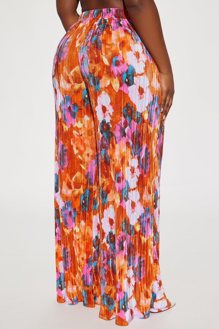 Pure Bliss Printed Plisse Pant - Multi Color