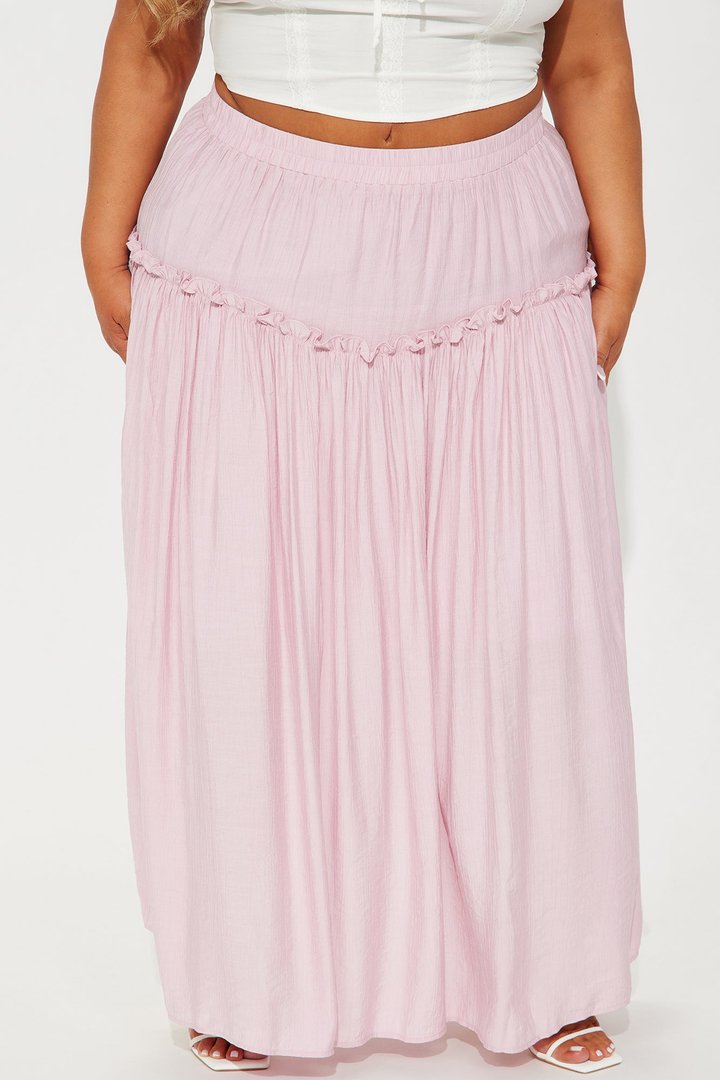 Lily Maxi Skirt - Pink
