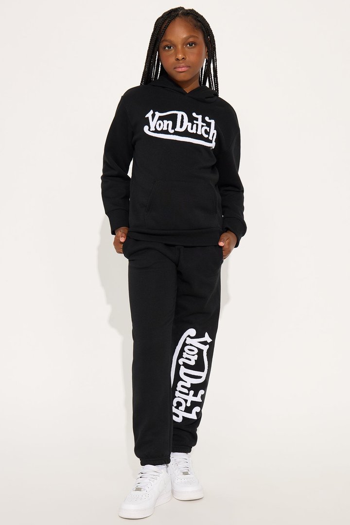 Mini Von Dutch Patch Hoodie - Black