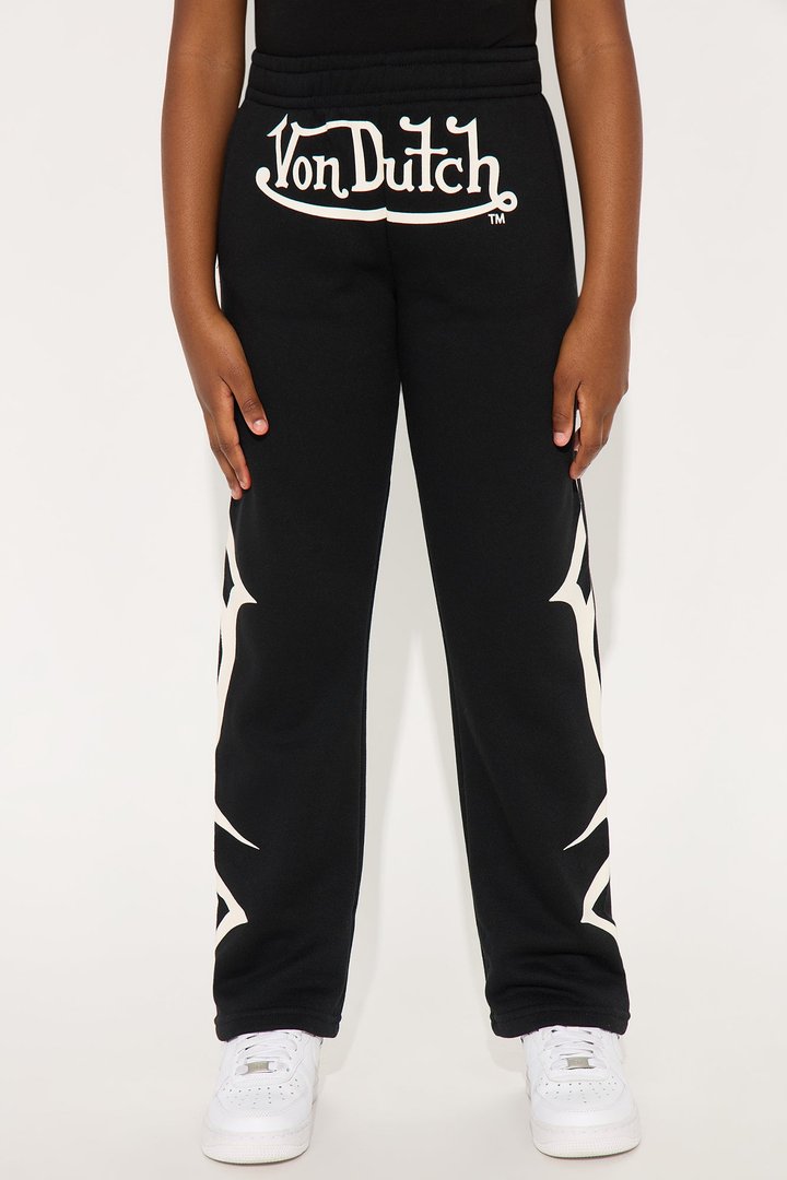 Mini Von Dutch Trendy Wide Leg Pant - Black/combo