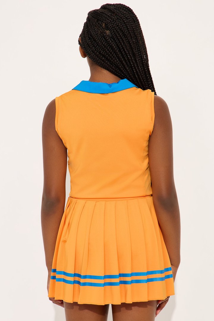 Mini Ready To Play Tennis Skort Set - Orange/combo