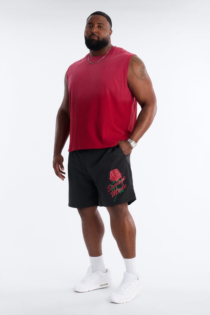 Savage Mode Mindset Swim Trunk 7″ - Black