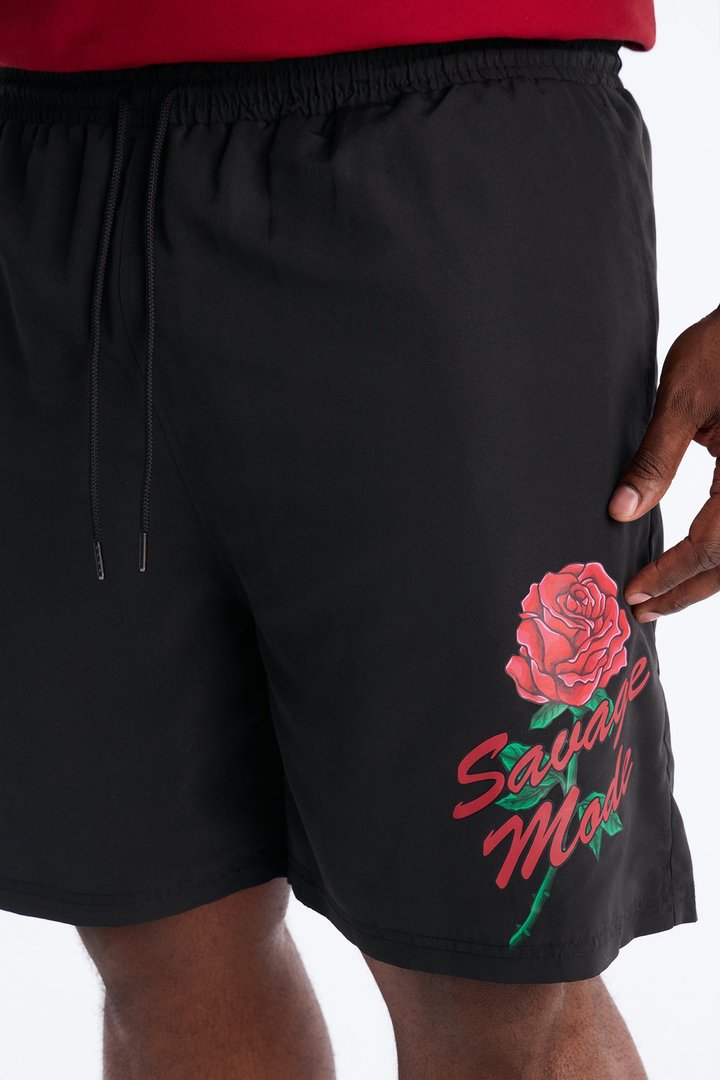 Savage Mode Mindset Swim Trunk 7″ - Black