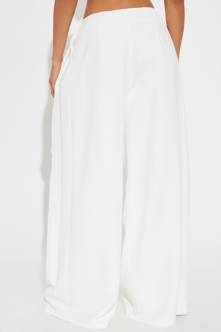 Blaire Wide Leg Trouser - White