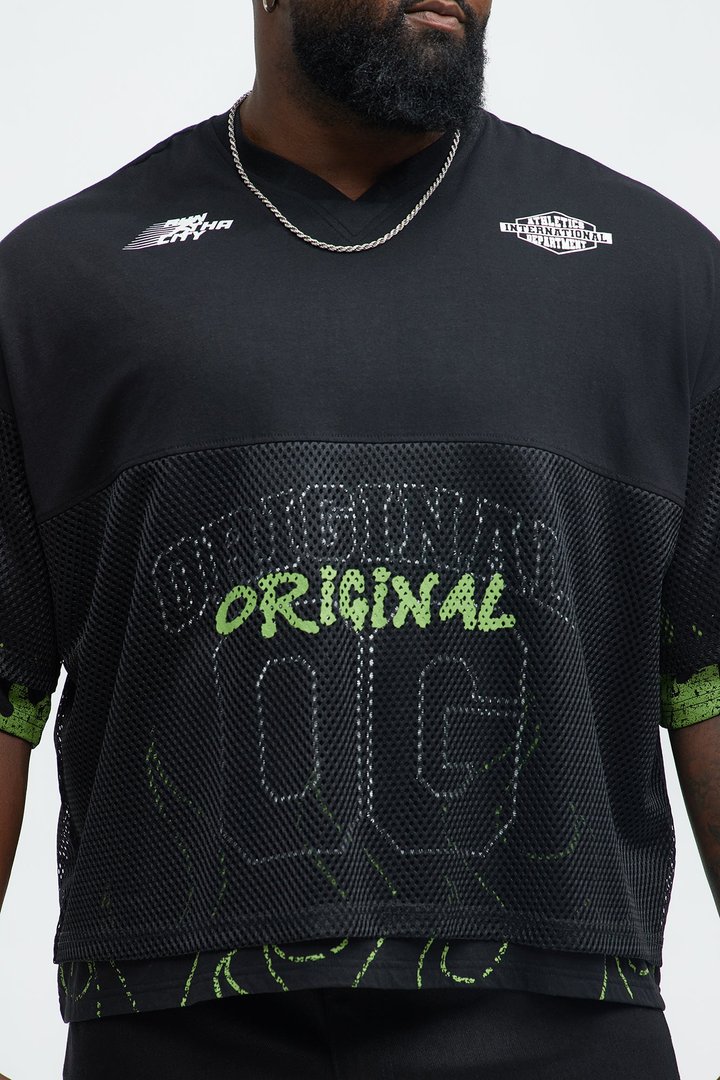 Run It Up Mesh Jersey - Black