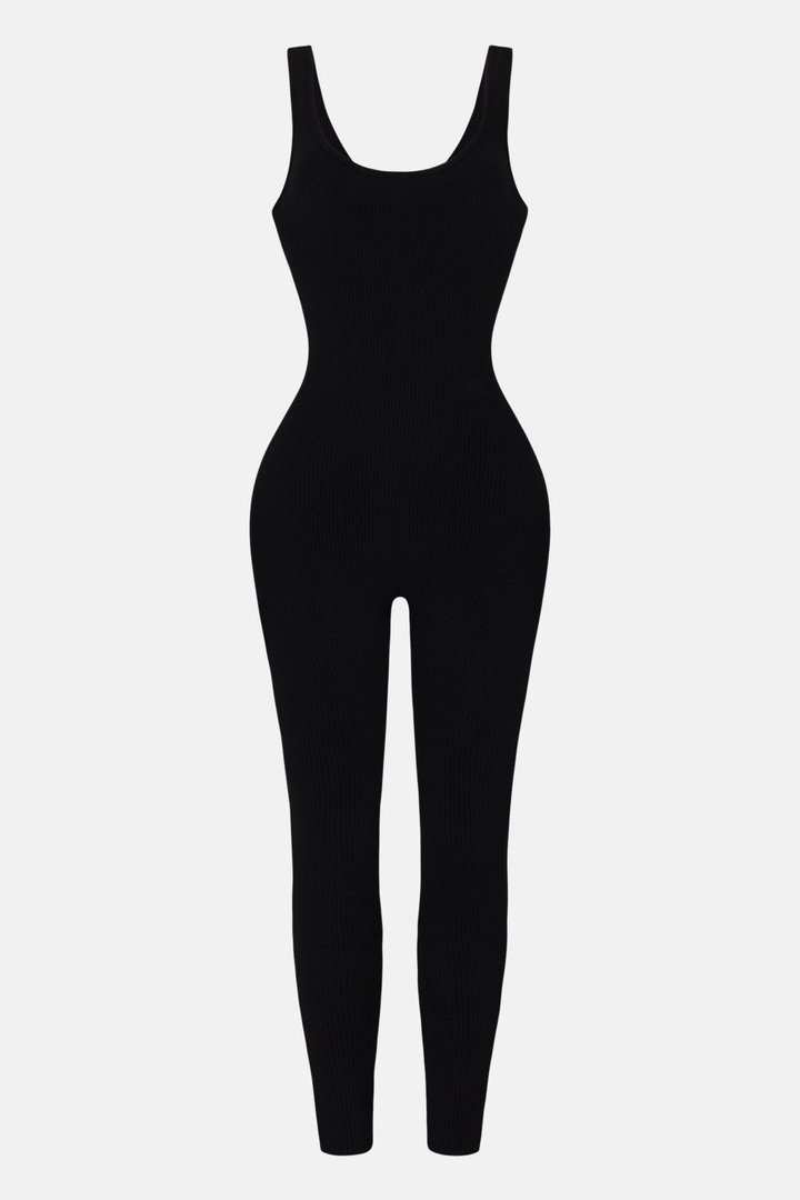 Nova Boost Snatched Jumpsuit - Black