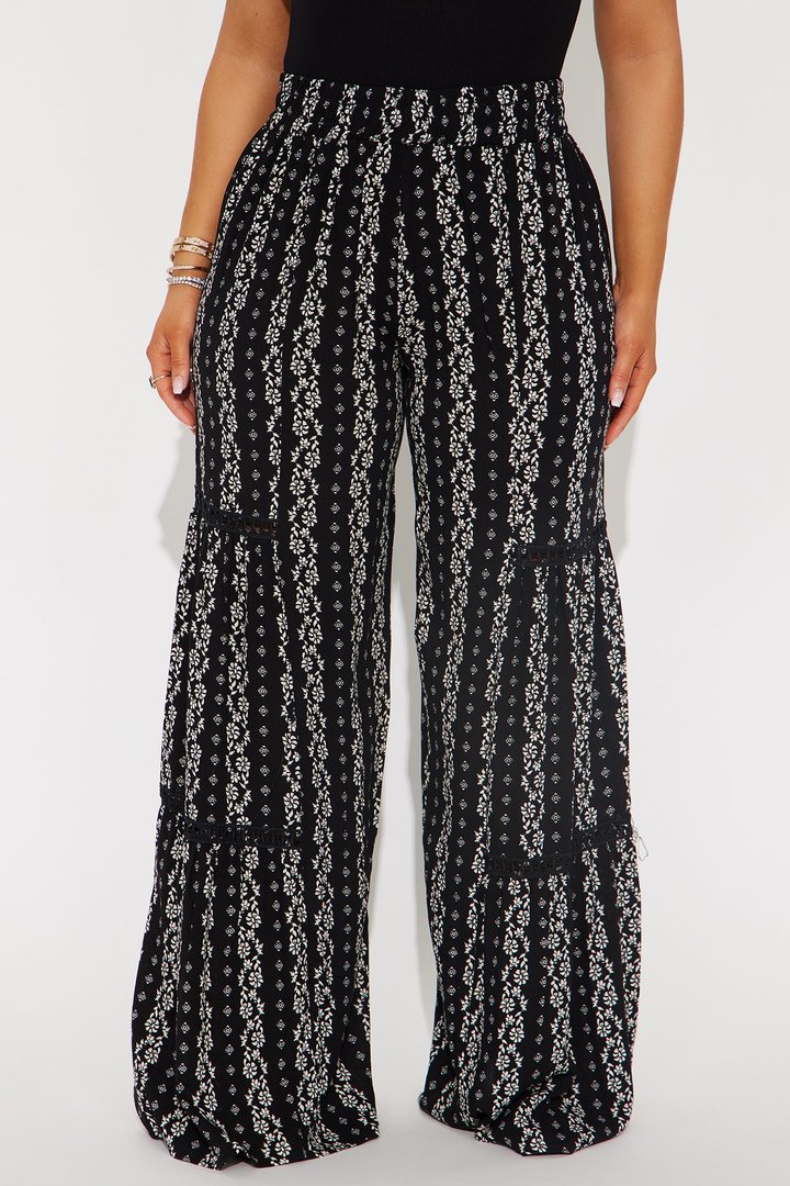 Not Today Wide Leg Pant - Black