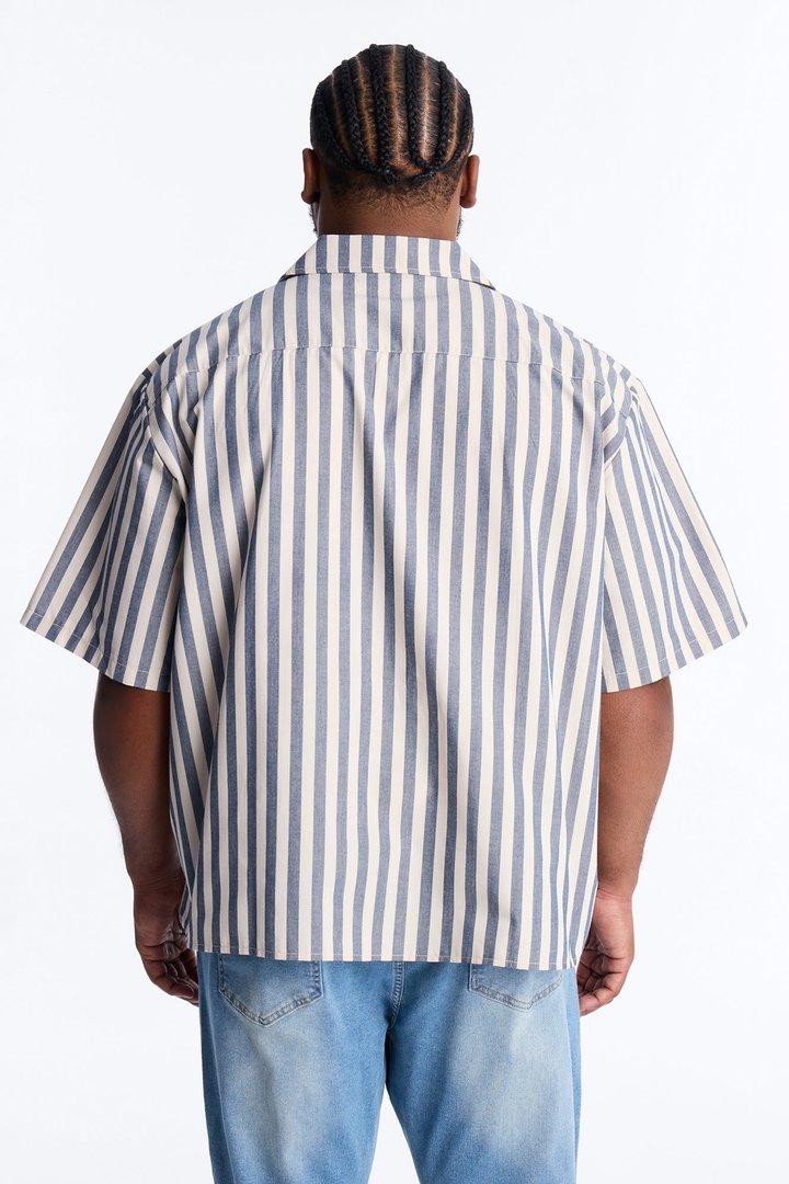 Pit Stop Mechanic Button Up Shirt - Navy