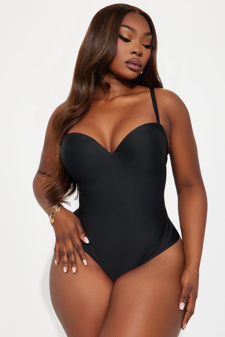 Classic Look Bodysuit - Black