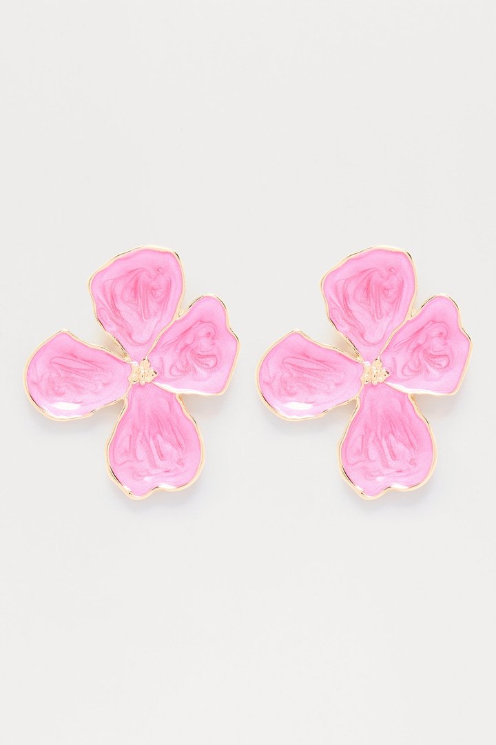 Luna Earrings - Pink
