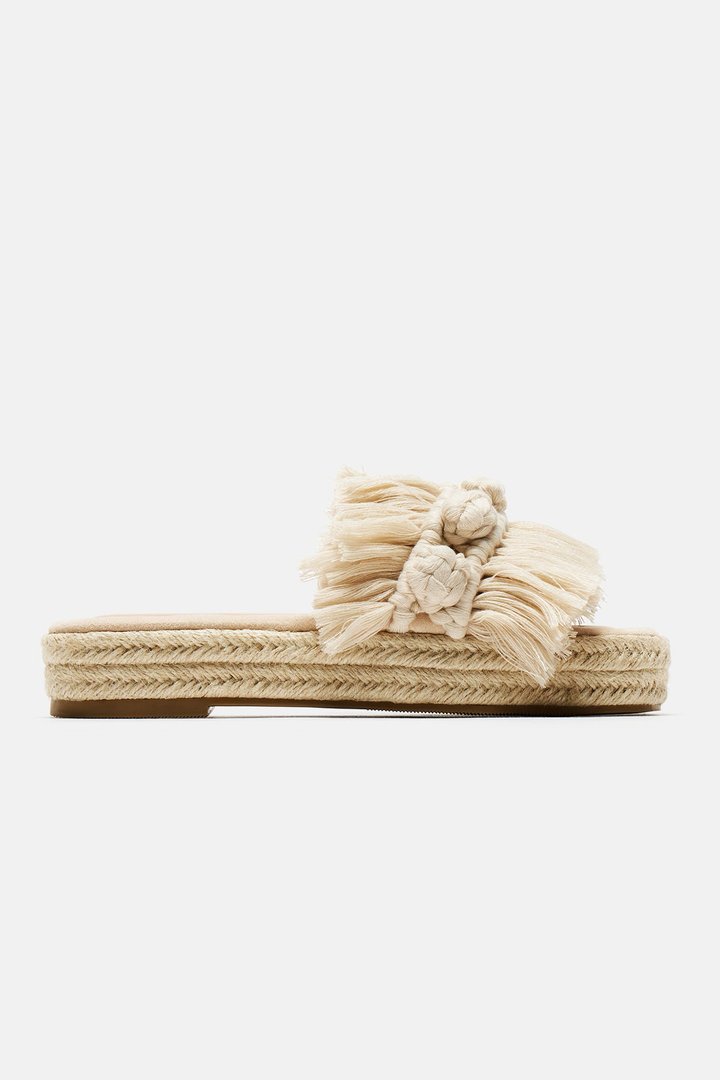 Boho Beauty Flatforms - Nude