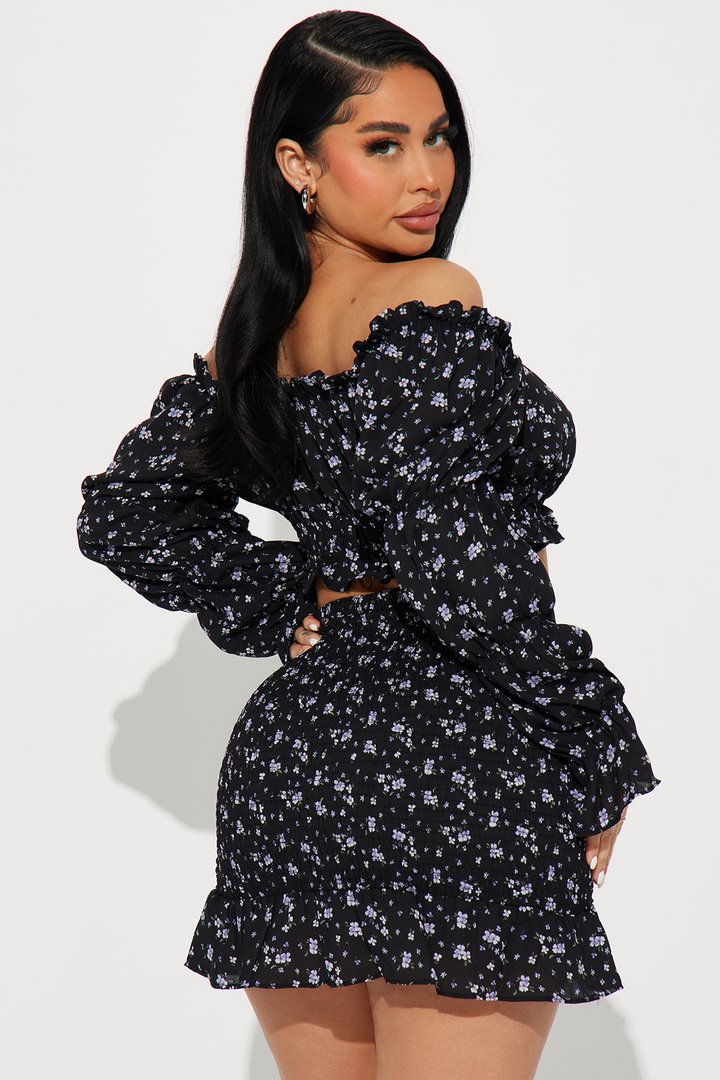 Kailee Skirt Set - Black