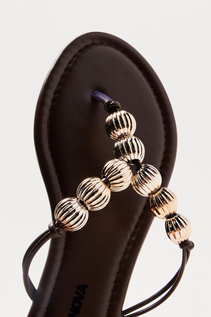 Meet Me In Bali Flip Flops - Chocolate