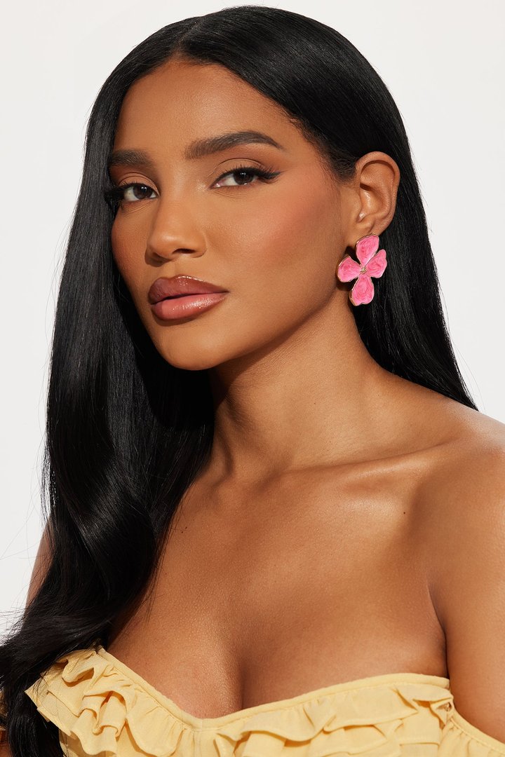 Luna Earrings - Pink
