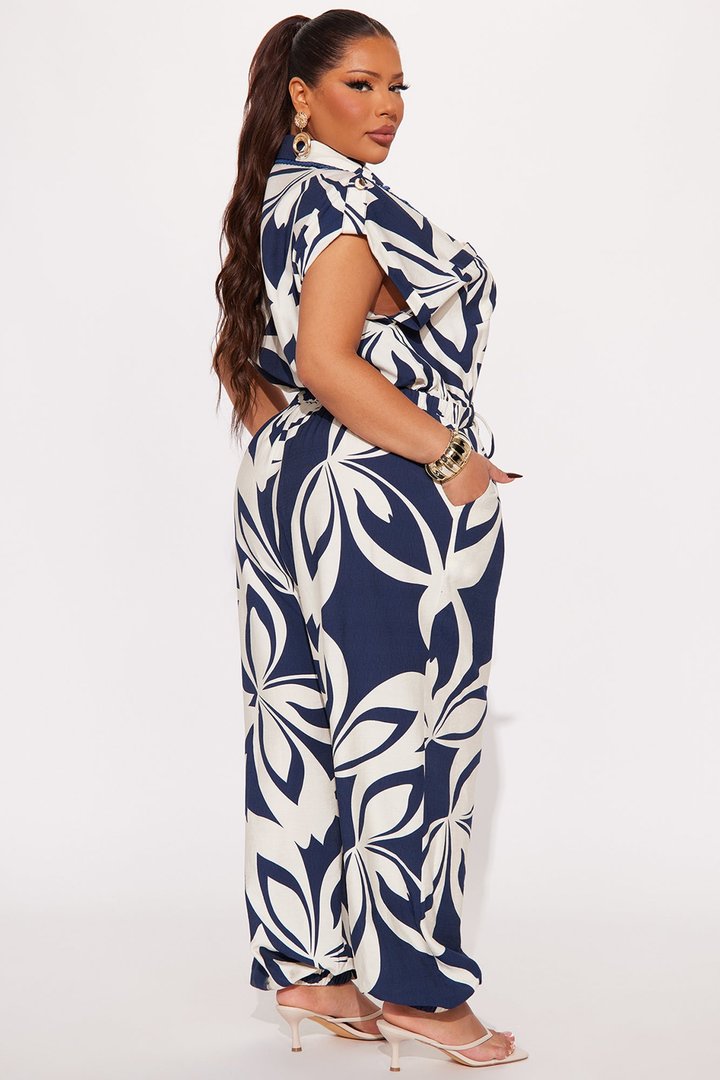 By The Seashore Jumpsuit - Blue/combo