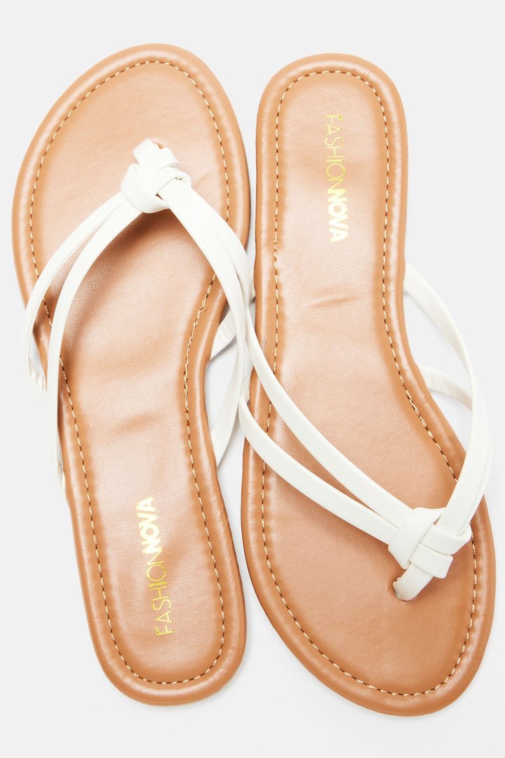 All Summer Long Flip Flops - White