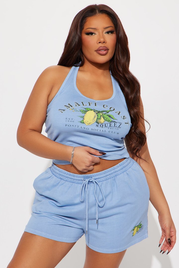 Almalfi Coast Short set - Blue/combo