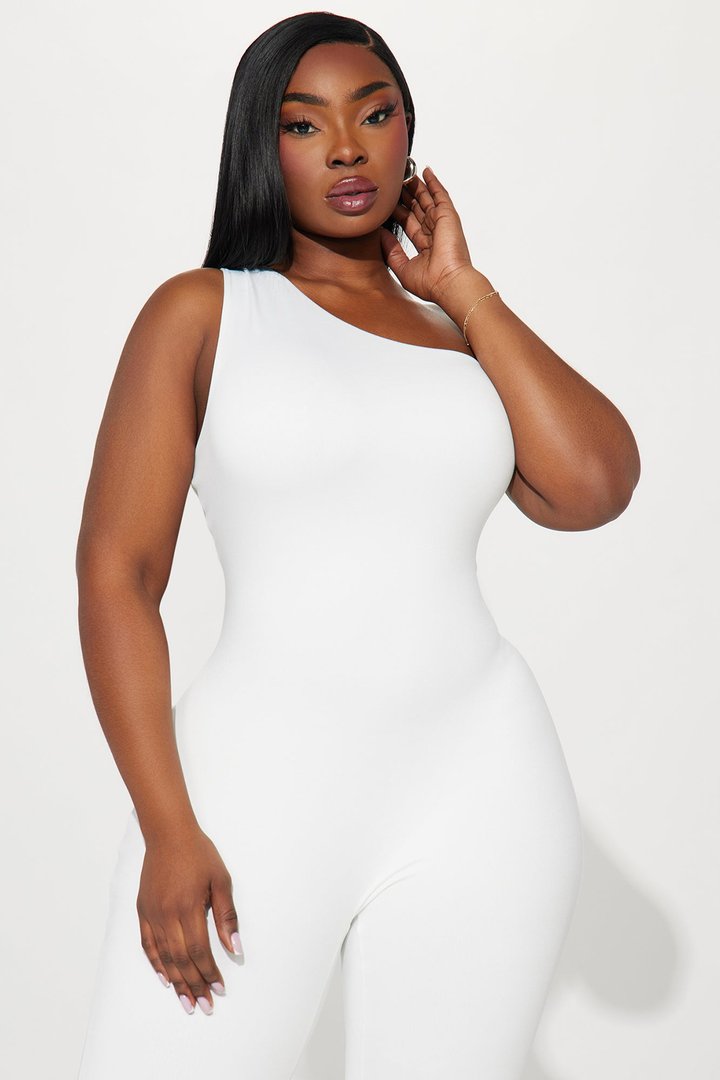 Leave It To Me Double Lined Jumpsuit - White