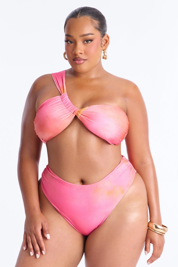As The Sun Sets 2 Piece Bikini - Pink/combo