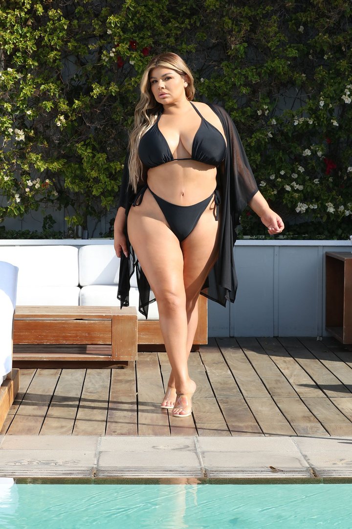 Maui Mix And Match Mesh Cover Up Kimono - Black