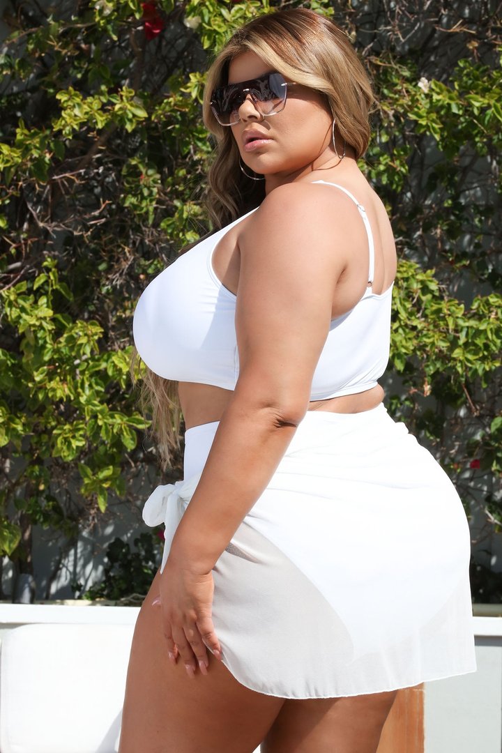 Maui Mix And Match Mesh Cover Up Skirt - White