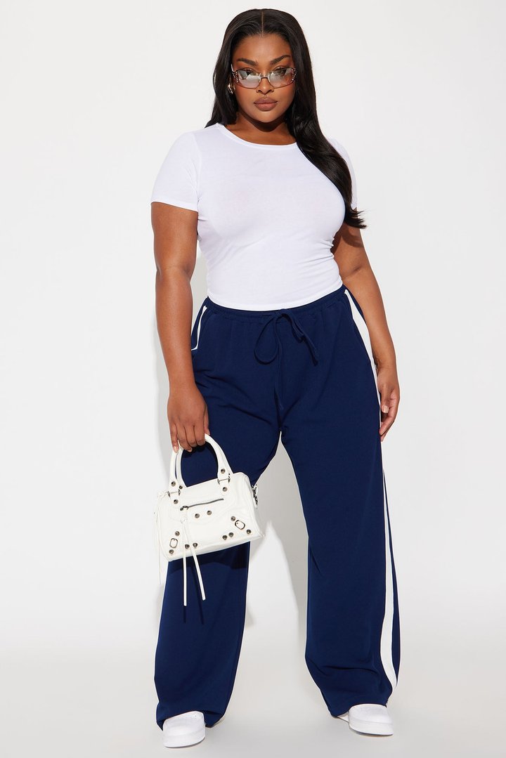 Point Of View Track Trouser Pant - Navy
