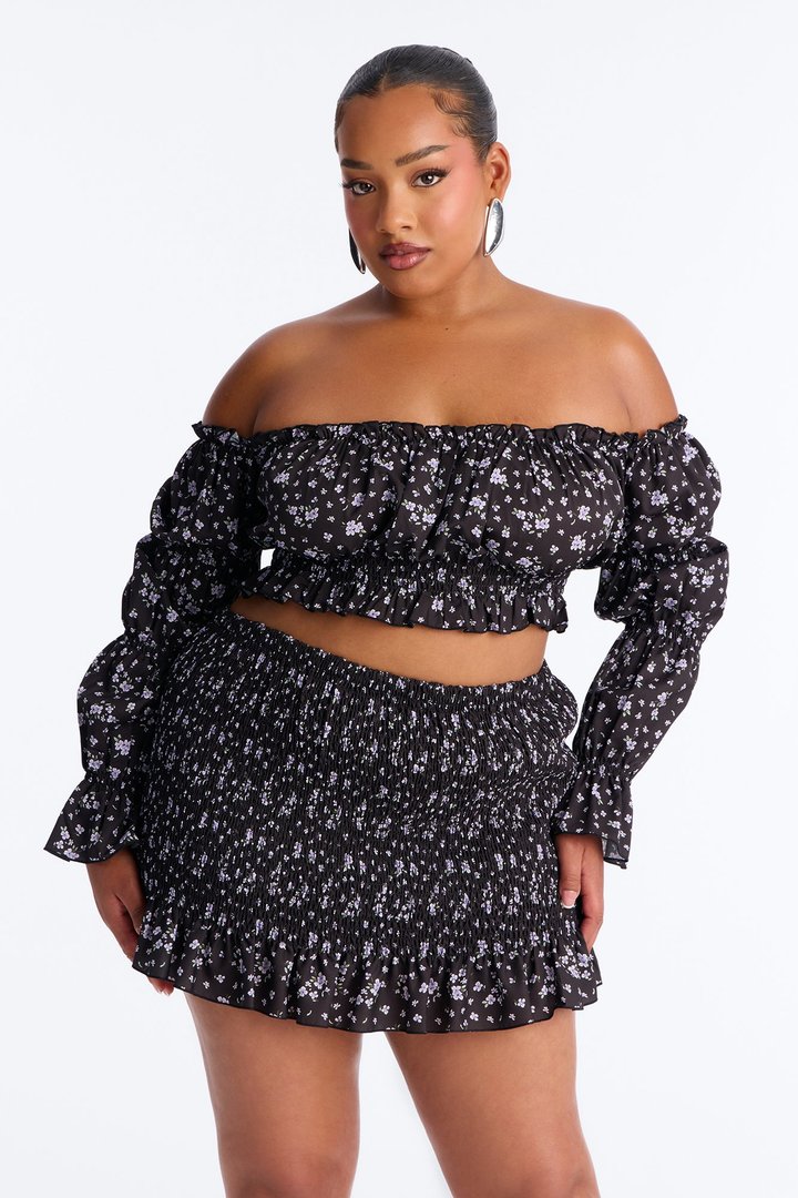 Kailee Skirt Set - Black