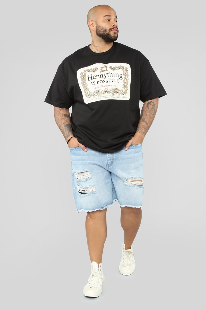 Hennything Is Possible Short Sleeve Crew Tee - Black
