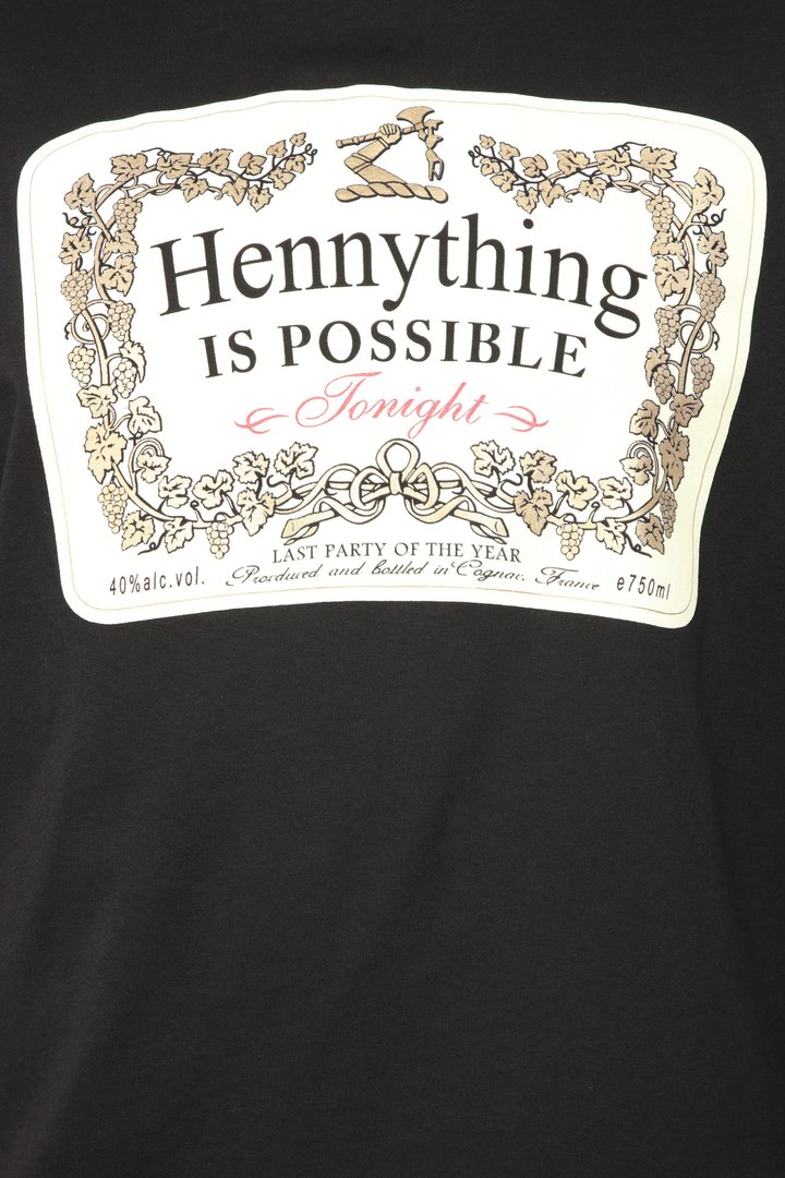 Hennything Is Possible Short Sleeve Crew Tee - Black