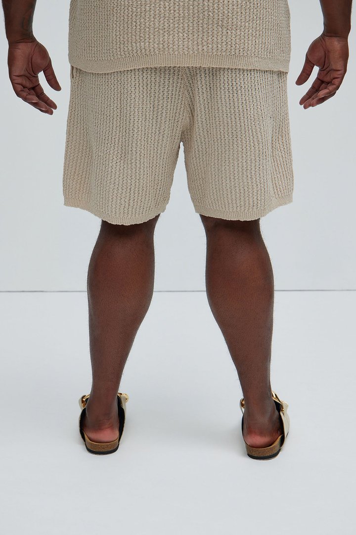 Brent Textured Shorts - Oatmeal