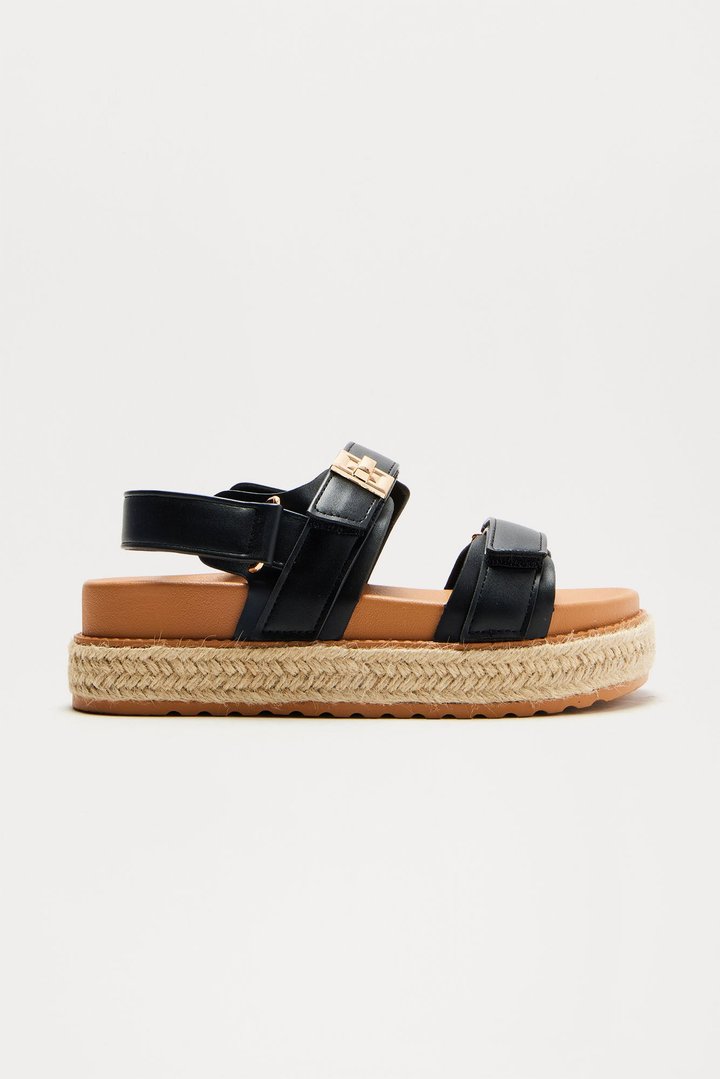 Pacific Coast Platform Sandals - Black