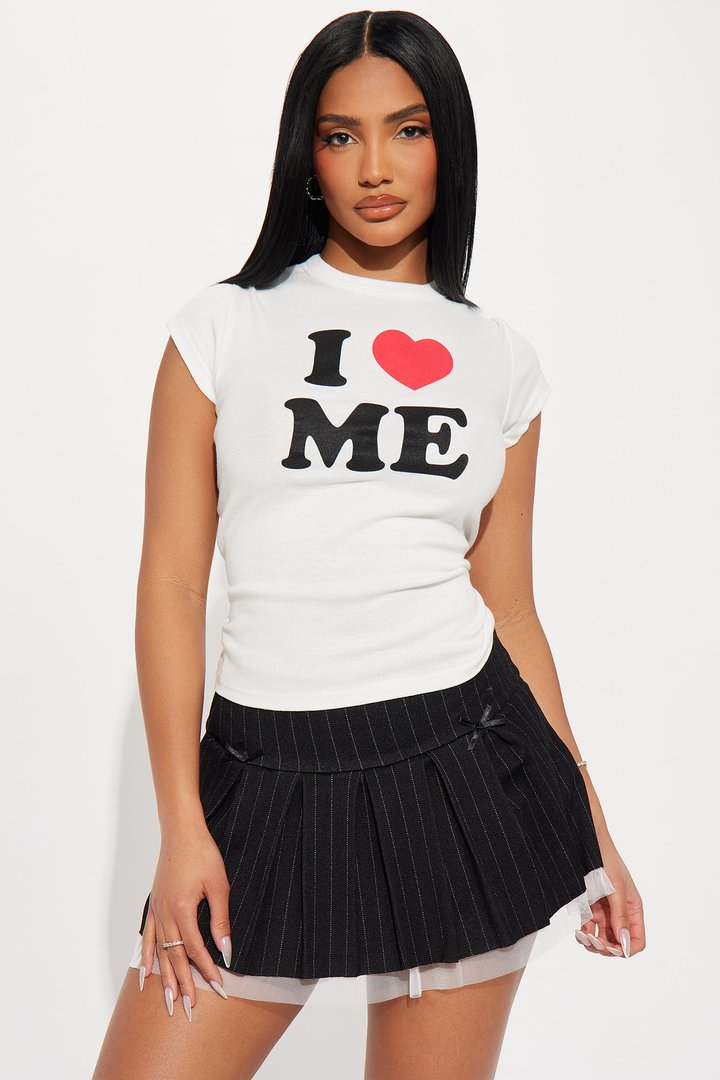 I Love Me Baby Tee - Cream
