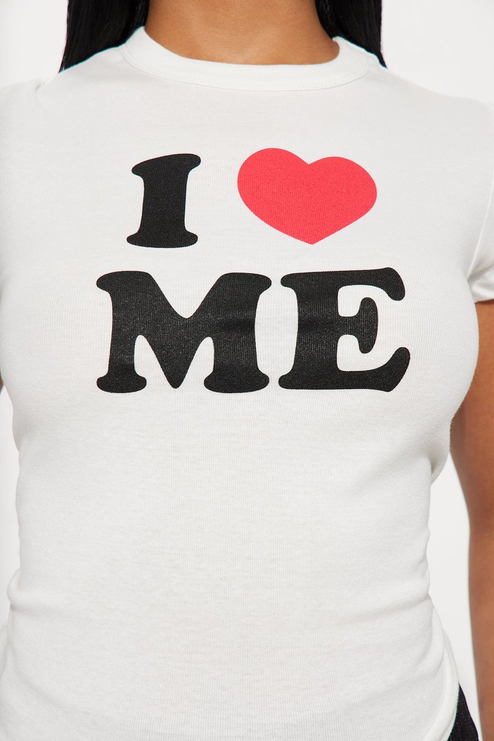 I Love Me Baby Tee - Cream