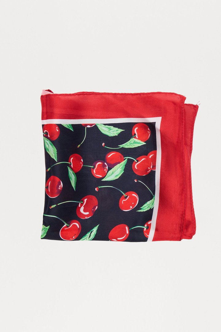 Cherry Pop Head Wrap - Black/Red