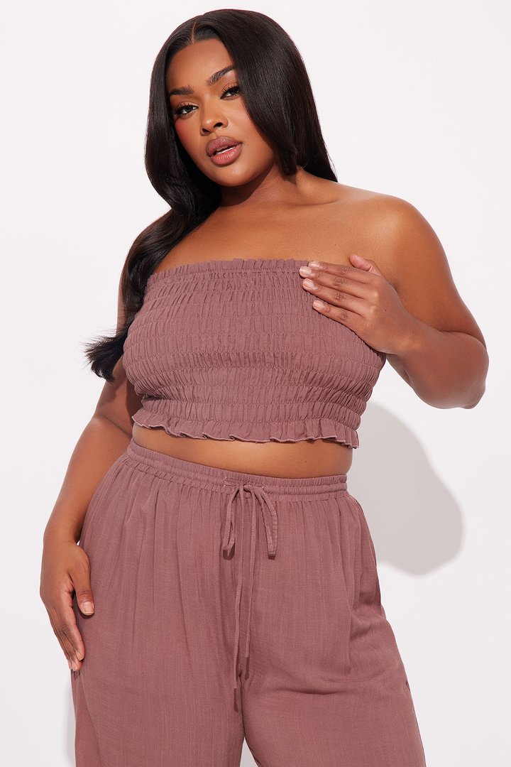 Talia Pant Set - Chocolate