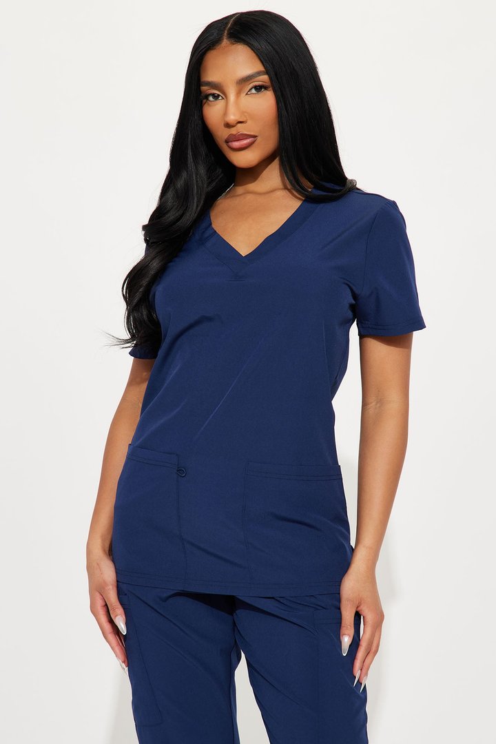 On Call Jogger Stretch Uniform Scrub Set - Navy