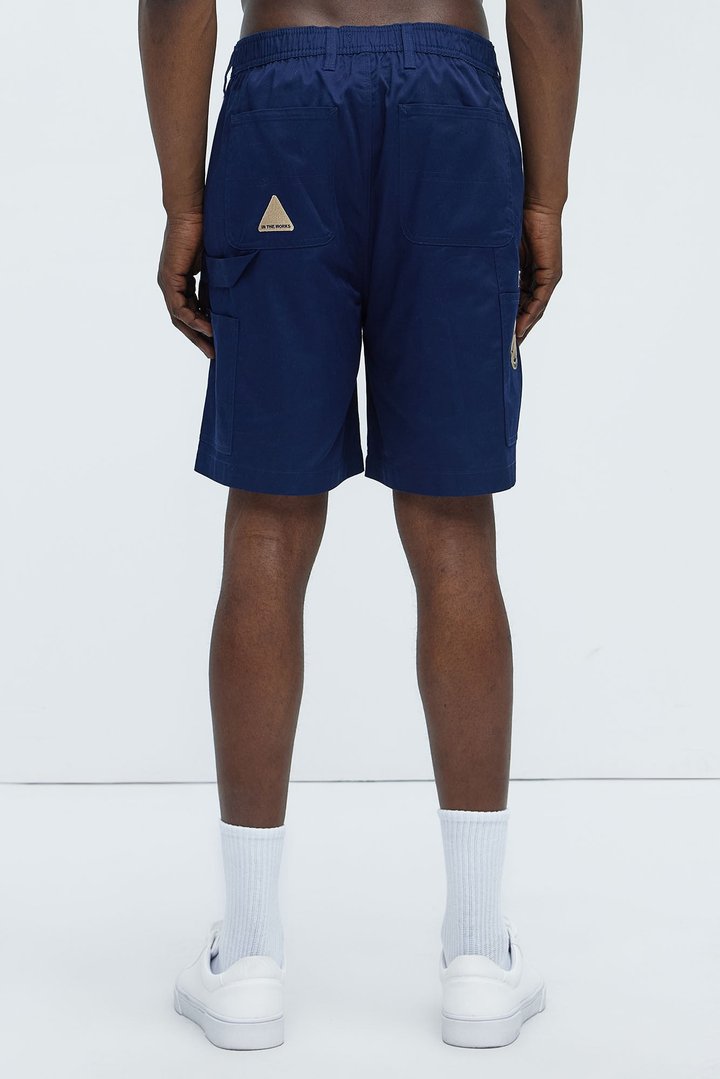In The Works Relaxed Shorts - Navy