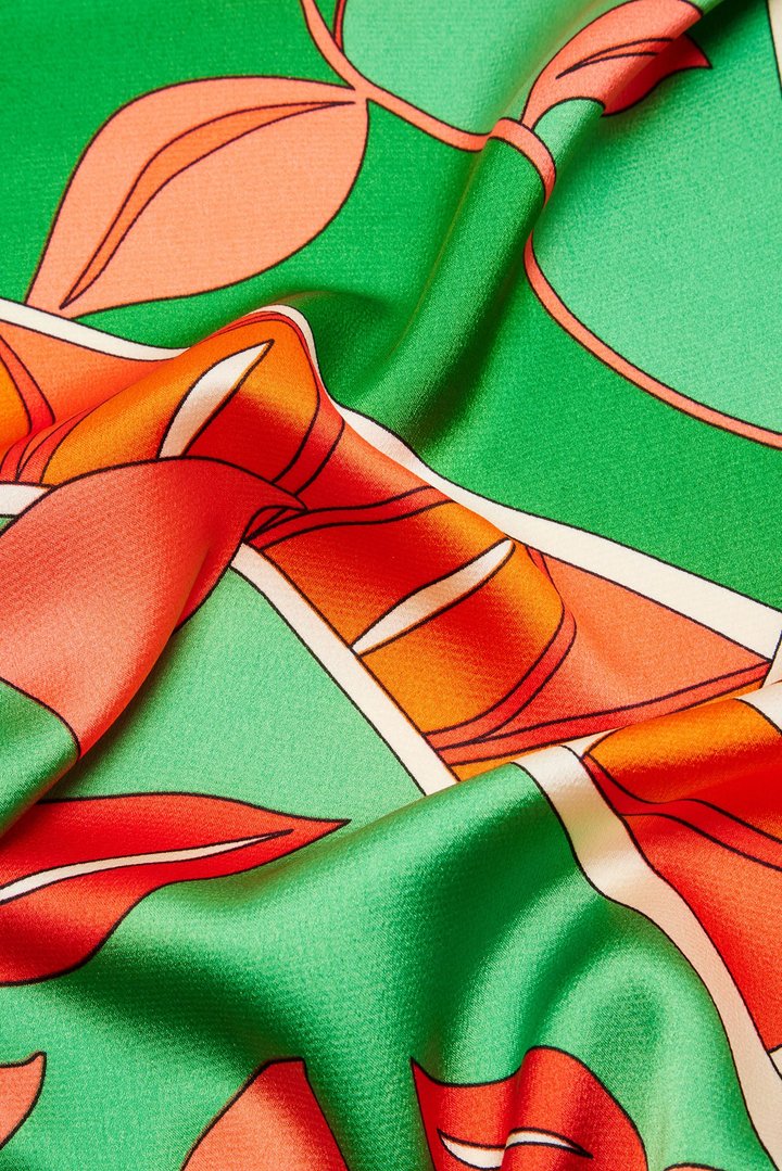 Gone Tanning Head Scarf - Peach/combo