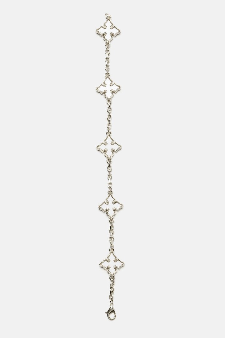Crossed Off Bracelet - Silver