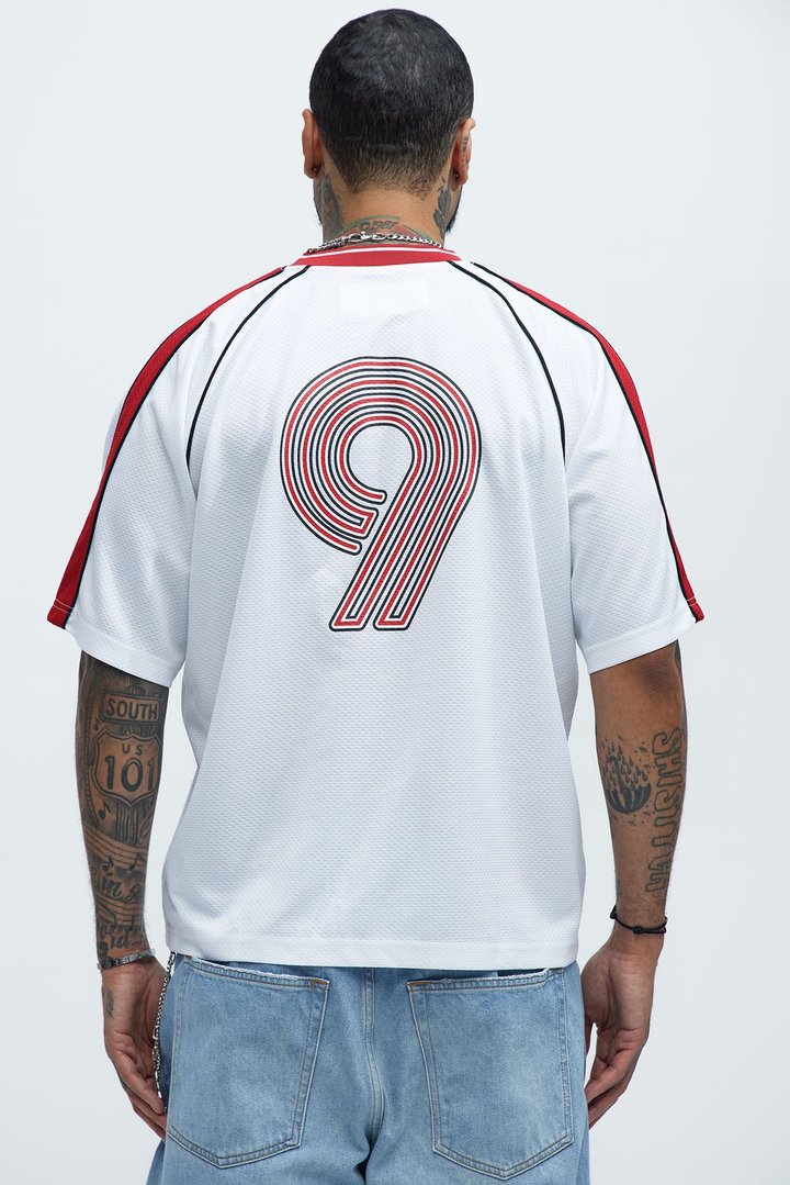 Legends V-Neck Soccer Jersey - White