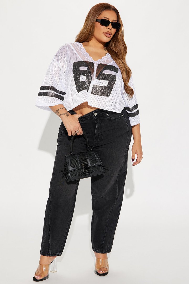 Lucky 85 Lace Jersey Tee - White