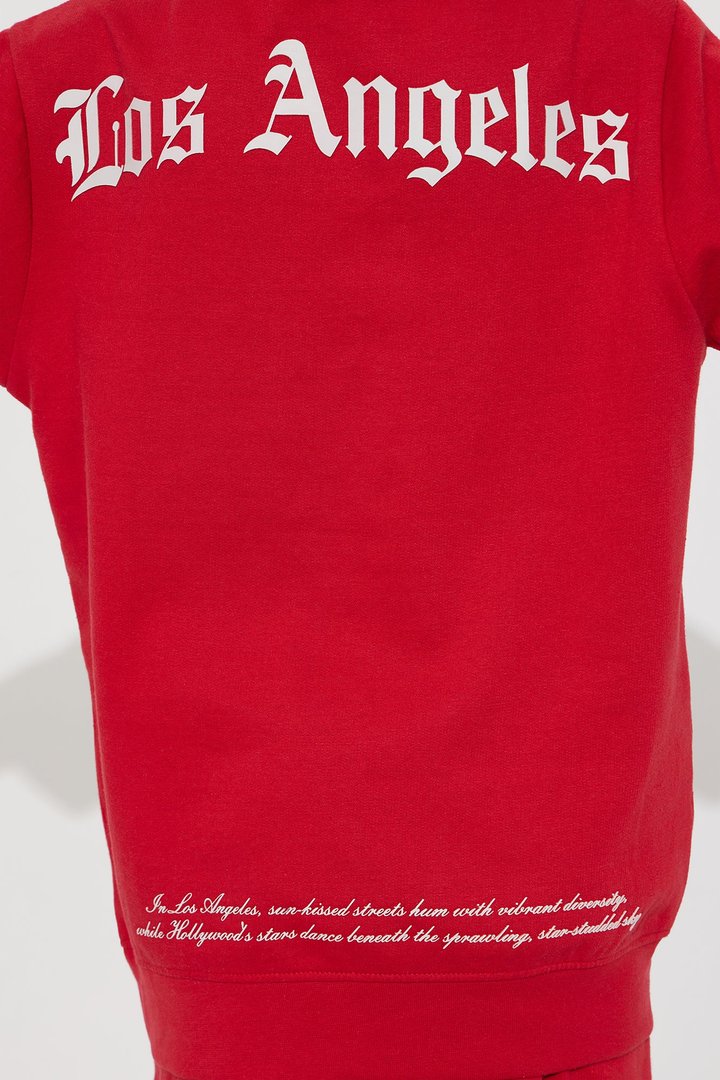 Mini My City of LA Short Set - Red