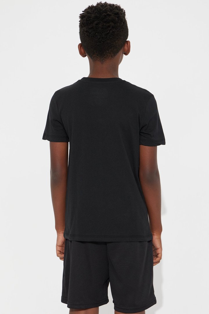 Mini Going Fast Sonic Graphic T-Shirt And Short Set - Black