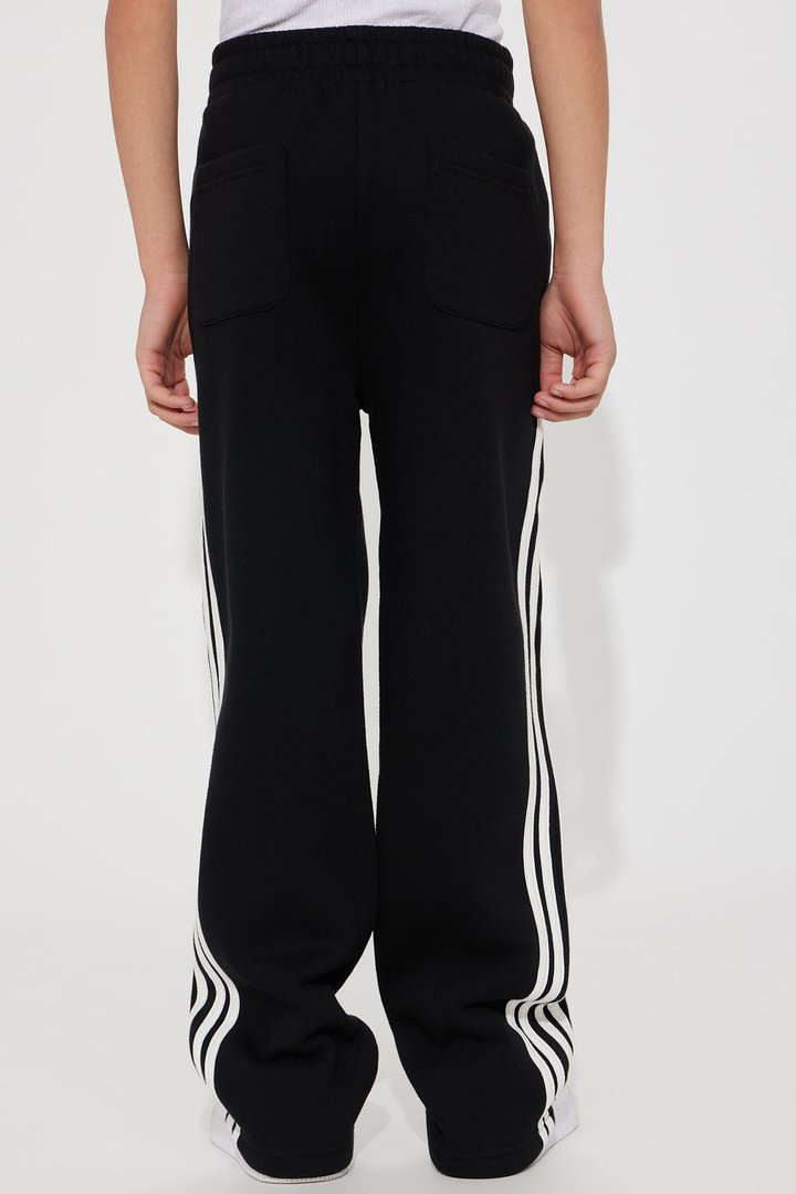 Mini Tyson Race Course Striped Sweatpants - Black